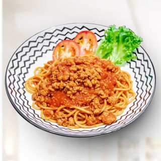 สปาเก็ตตี้ซอสมะเขือเทศหมูสับ